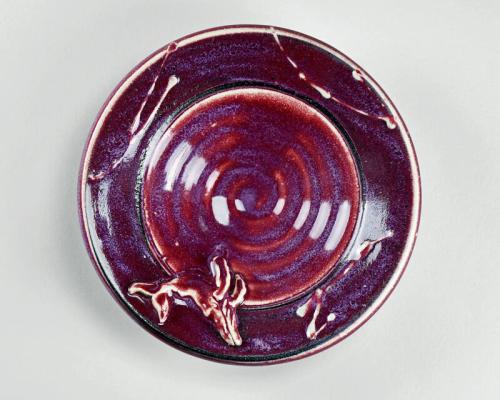 Maroon Ceramic Bowl