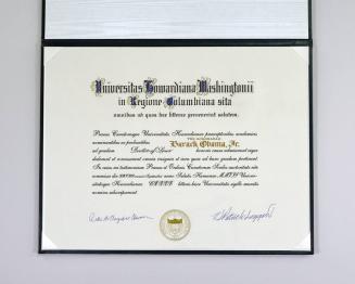 Honorary Doctor of Laws Diploma