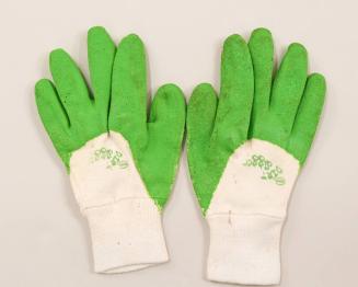 Green and White Gardening Gloves