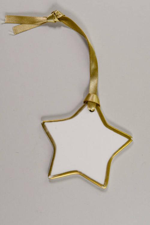 Gold-Trimmed Star Ornament