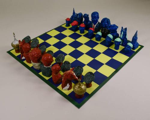 United States Versus Russia Chess Set