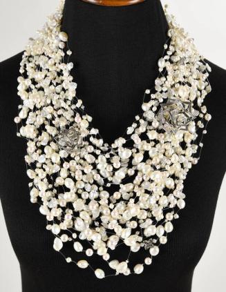 Multi-strand Floating Pearl Necklace