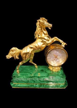 Rearing Horse Clock