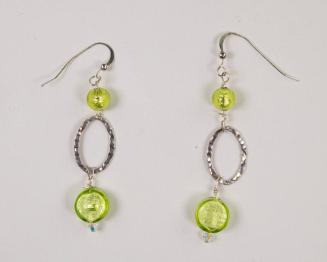 Green Bead Earrings