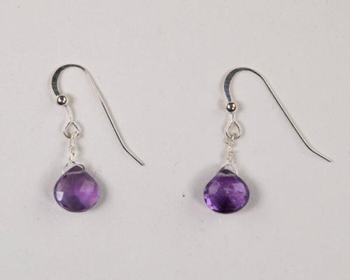 Purple Dangle Earrings