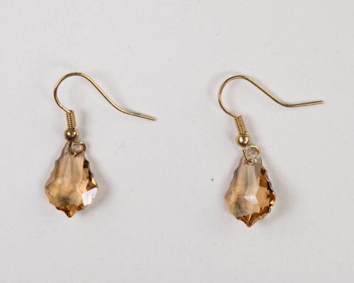 Amber Glass Earrings