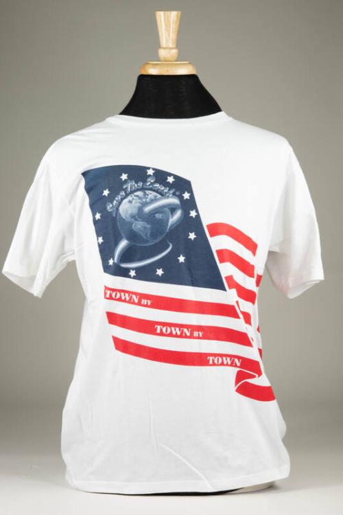 Save the Earth Red, White, and Blue Flag T-Shirt