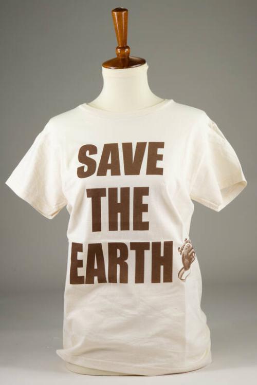 Cream Save the Earth T-Shirt