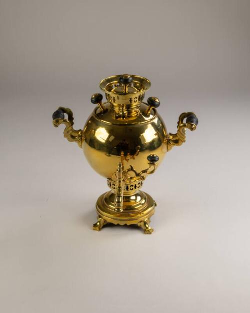 Brass and Wood Samovar