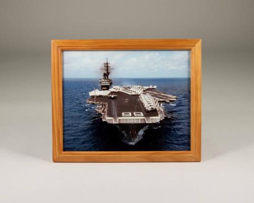 Framed Photograph of Navy Ship