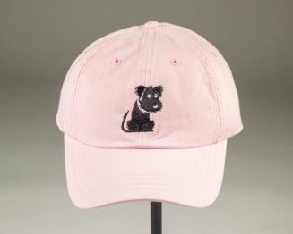 Pink Hat with Schnauzer