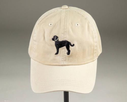 Beige Hat with Dog