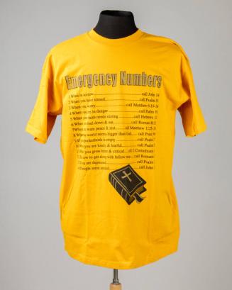 Yellow Emergency Numbers T-Shirt