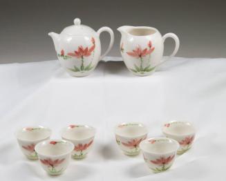 Peach Flower Tea Set