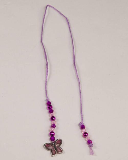 Pink and Purple String Bookmark