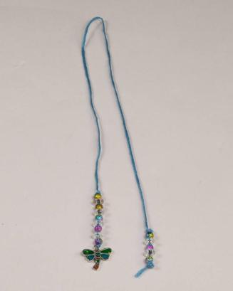 Blue, Purple, and Silver String Bookmark