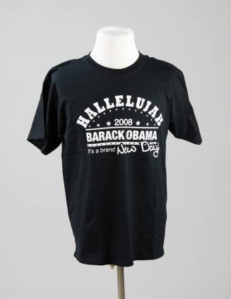 Black "Hallelujah Barack Obama" T-Shirt
