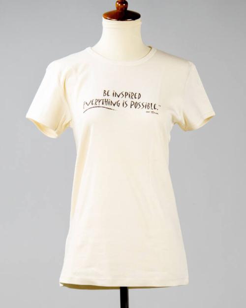 Cream "Be Inspired Everything is Possible" T-Shirt