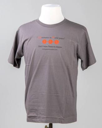 Gray "Don't Leave Peace To Chance" T-Shirt