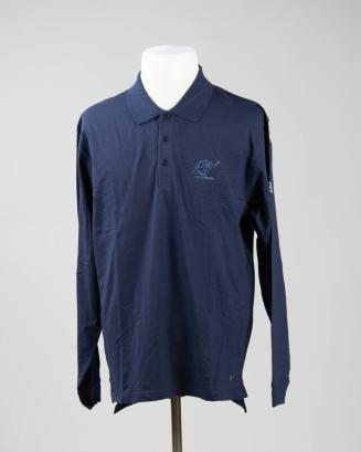 Navy Blue Long Sleeve Washington Wizards Polo Shirt