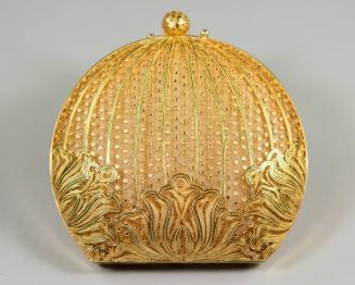 Gold Clamshell Clutch