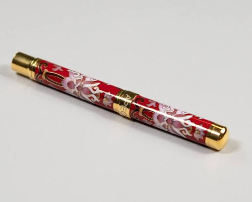 Red Cloisonné Fountain Pen