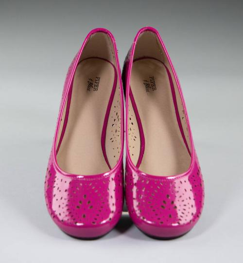 Pink Patent Leather Flats