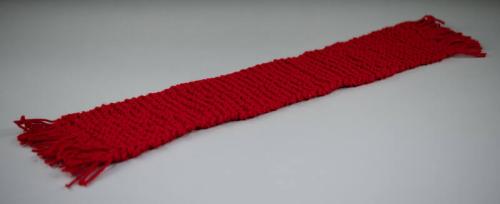 Red Knit Scarf