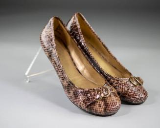 Faux Snakeskin Ballet Flats