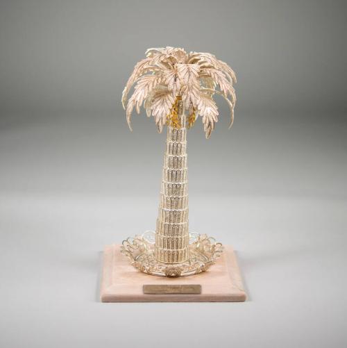 Silver Filigree Palm Tree