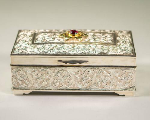 Silver Plated Trinket Box