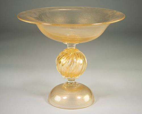Glass and Gold Bowl
