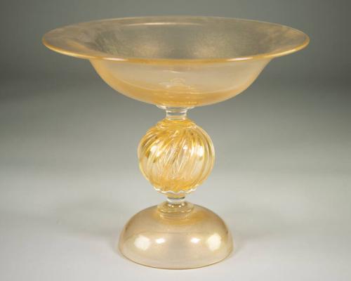 Glass and Gold Bowl