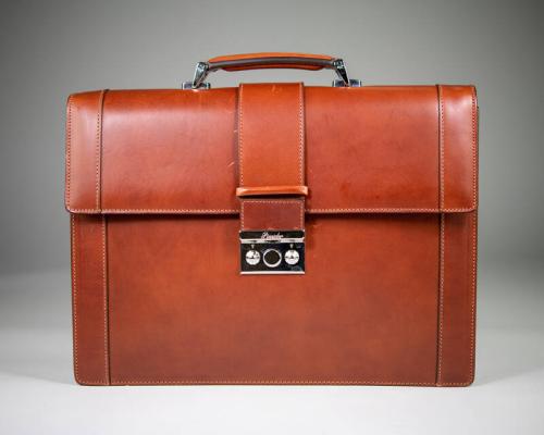 Pineider Leather Briefcase