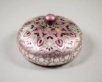 Silver with Lavender Detailing Trinket Box