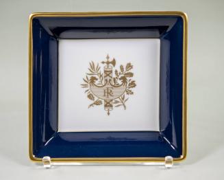 French Emblem Decorative Plate