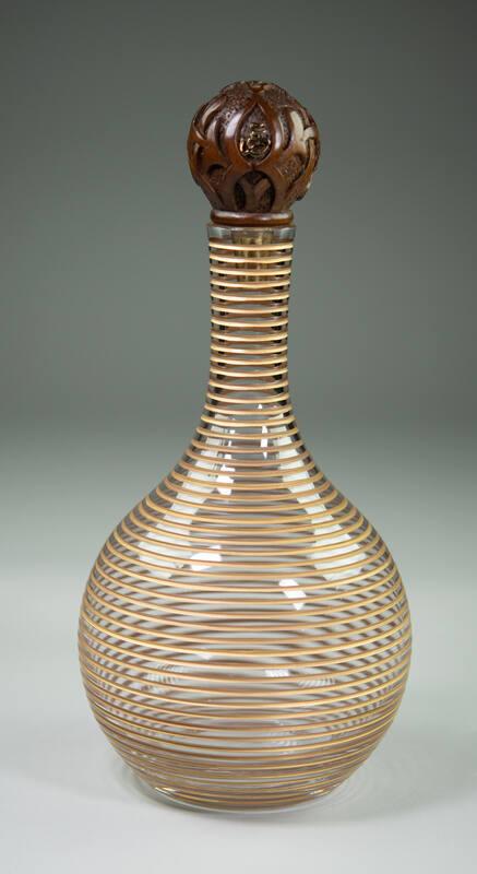 Gold Striped Decanter