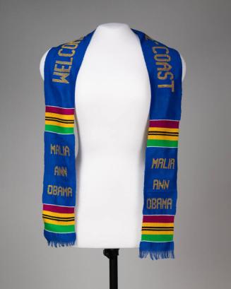 Blue Kente Stole for Malia Obama