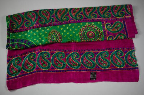 Magenta Patterned Shawl