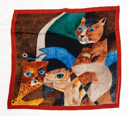 Scarf with Abstract Animals