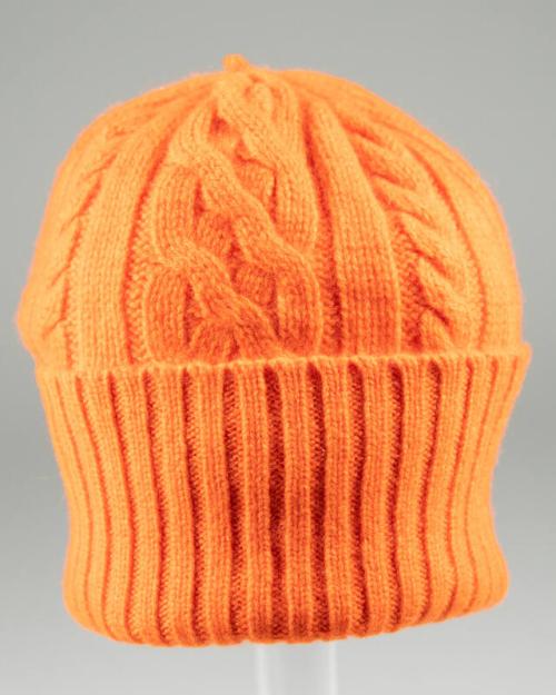 Orange Cashmere Beanie