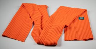 Orange Cashmere Knit Scarf