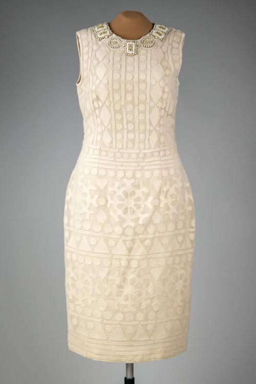 Sleeveless Ivory Dress