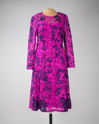 Magenta Lace Dress