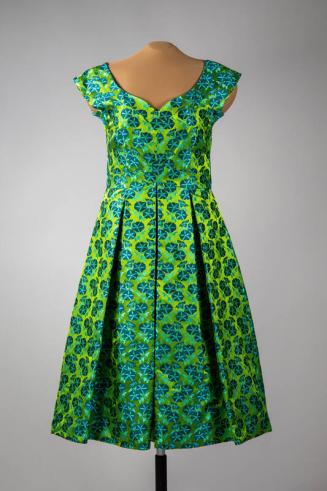 Blue and Green Patterned Dress