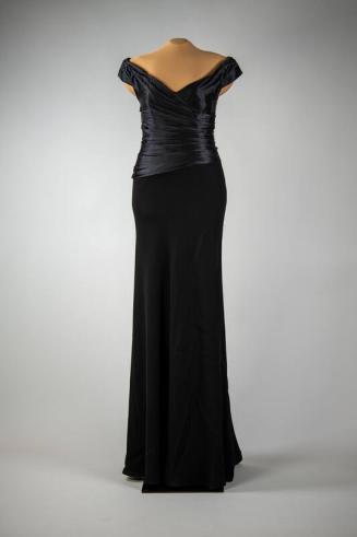 Black Bustier Evening Gown