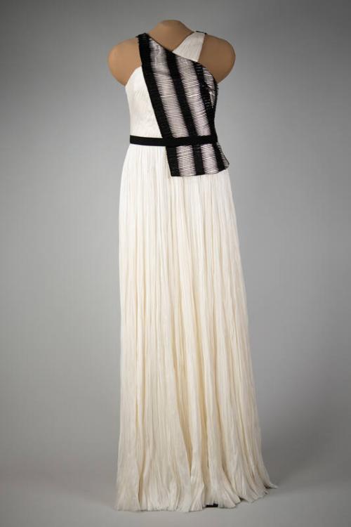 Black and White Evening Gown