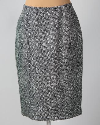 Black and White Tweed Skirt