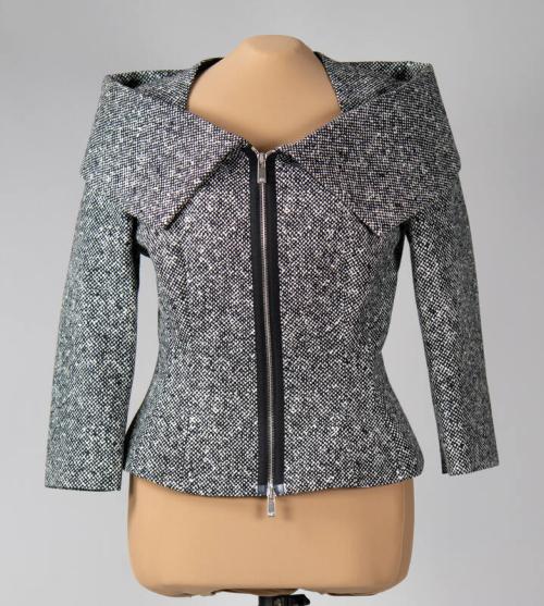 Black and White Tweed Jacket