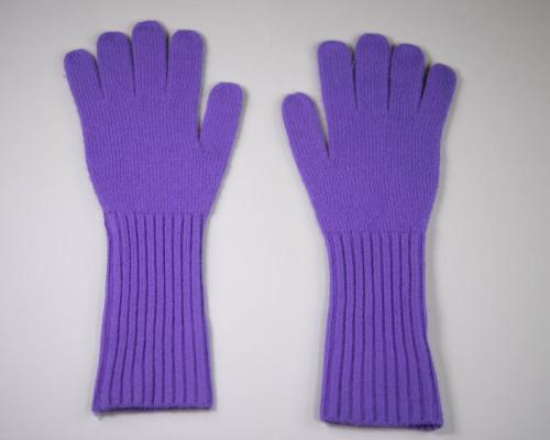 Purple Knit Gloves